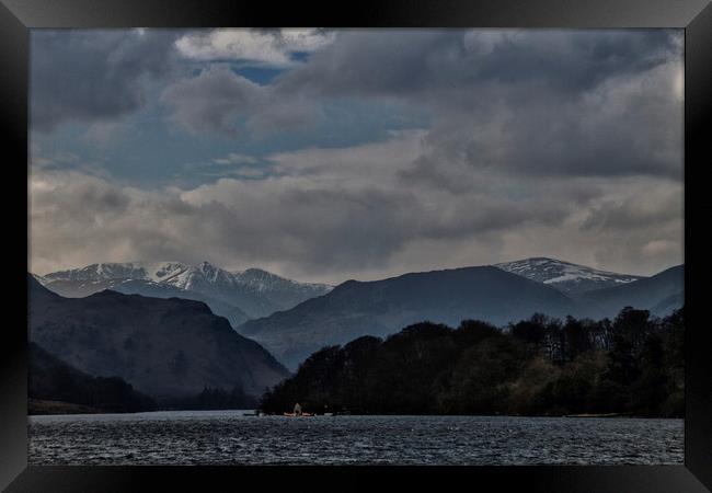 Clouds over Ulswater Lake District Framed Print by David French