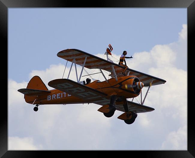 Wingwalkers Air Display Framed Print by David French