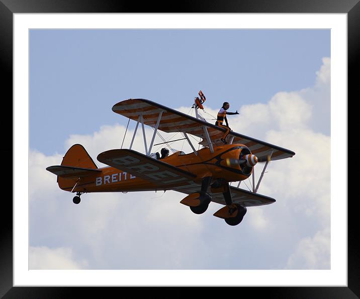 Wingwalkers Air Display Framed Mounted Print by David French
