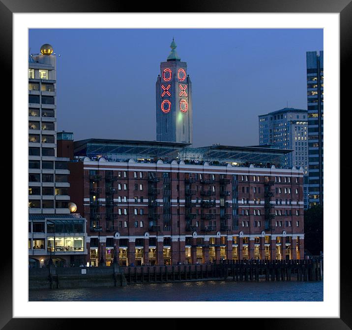 Oxo tower Framed Mounted Print by David French