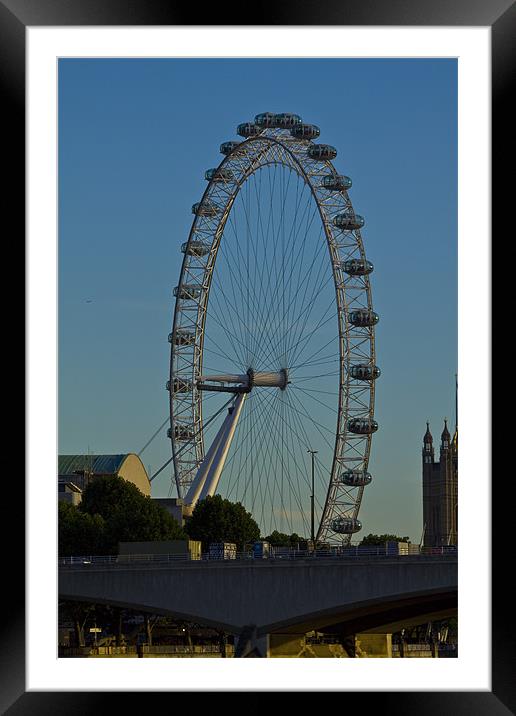 London eye Framed Mounted Print by David French