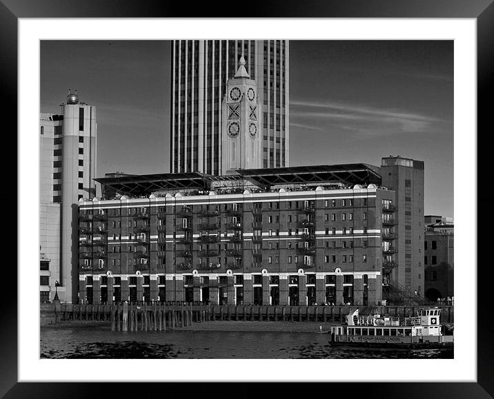 Oxo Tower Framed Mounted Print by David French