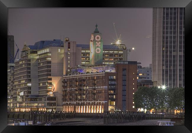 The Oxo Tower HDR version Framed Print by David French