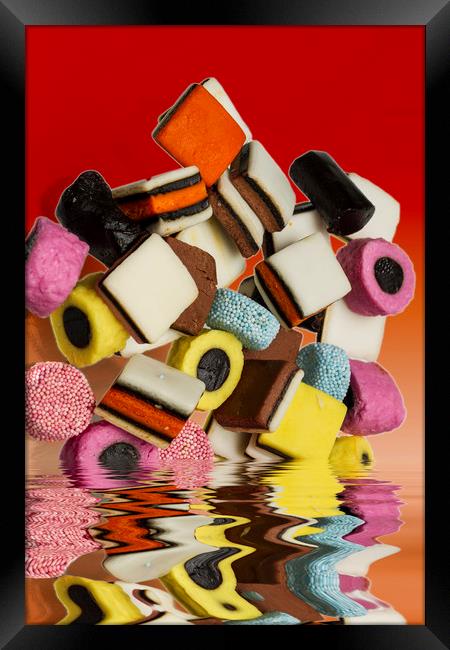 AllSorts Sweets Framed Print by David French