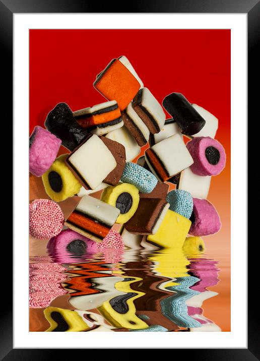 AllSorts Sweets Framed Mounted Print by David French