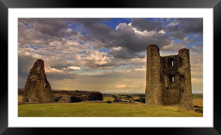 Hadleigh Castle storm clouds Framed Mounted Print by David French