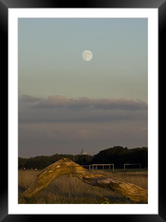 Moon Rise Sun Set Framed Mounted Print by David French