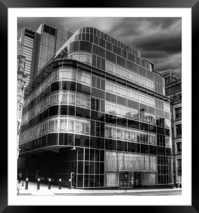 Express news paper building Framed Mounted Print by David French