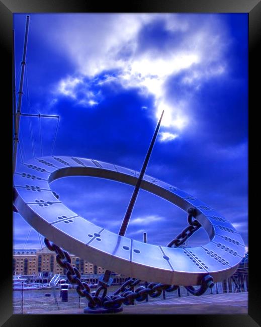 Sun Dial Tower Hotel Framed Print by David French