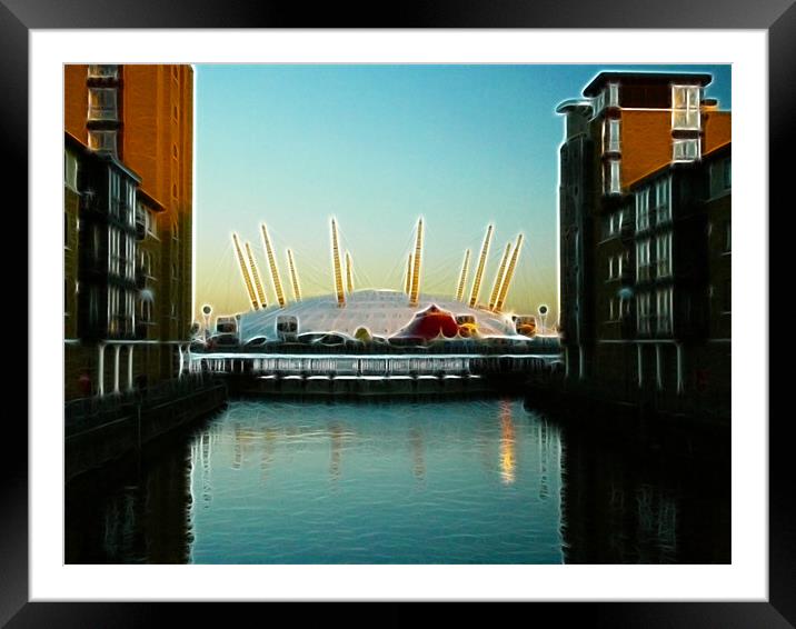 O2 Dome fractals Framed Mounted Print by David French