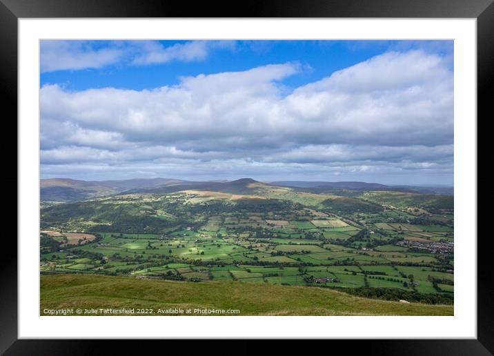 The Sugar loaf mountain glowing in the sunshine  Framed Mounted Print by Julie Tattersfield
