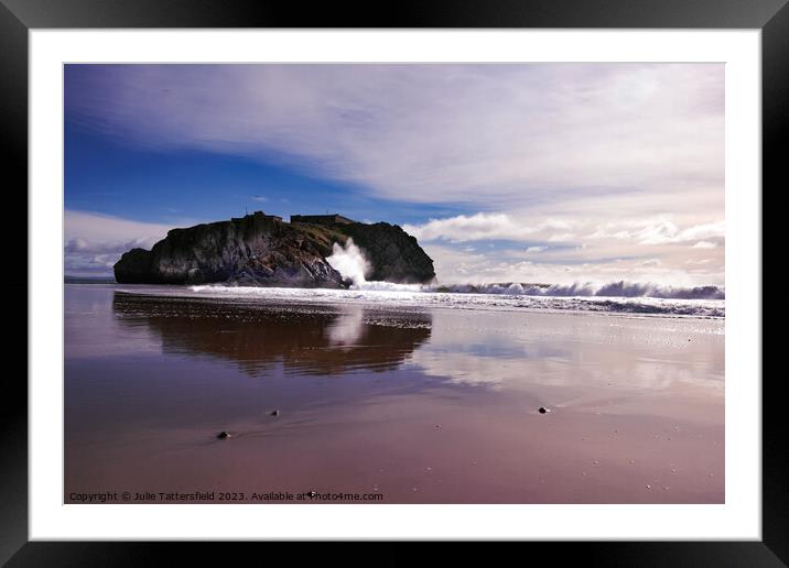 Tenby, Pembrokeshire,  is stunning!  Framed Mounted Print by Julie Tattersfield