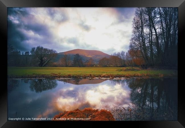 Blorenge mountain Abergavenny  Framed Print by Julie Tattersfield