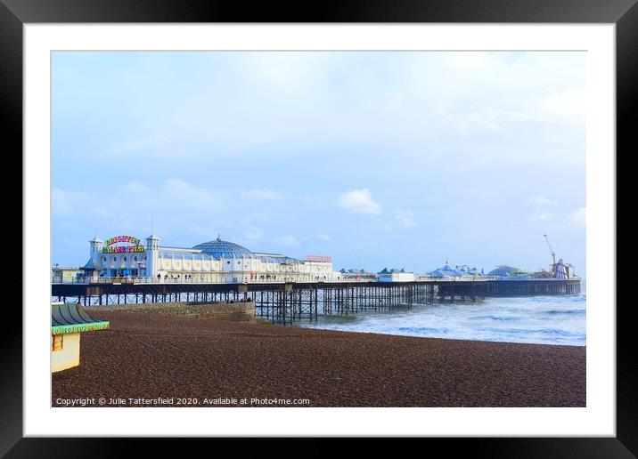 Brighton Pier in all its glory Framed Mounted Print by Julie Tattersfield