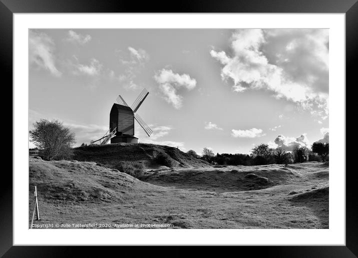 Brill windmill Oxfordshire landscape Framed Mounted Print by Julie Tattersfield