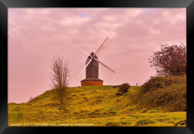 Beautiful Brill windmill landscape Framed Print by Julie Tattersfield