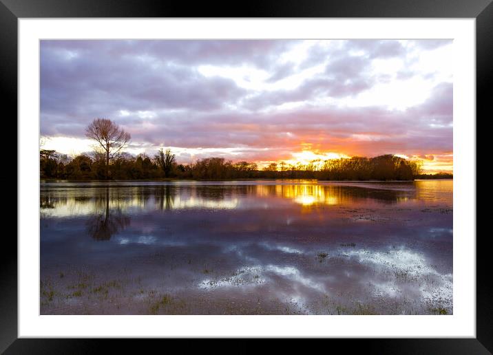 Time for reflections and gather your thoughts Framed Mounted Print by Julie Tattersfield