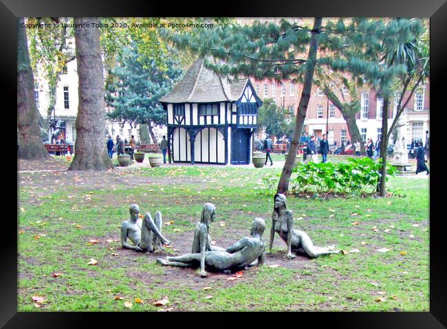 Soho Square Gardens, London Framed Print by Laurence Tobin