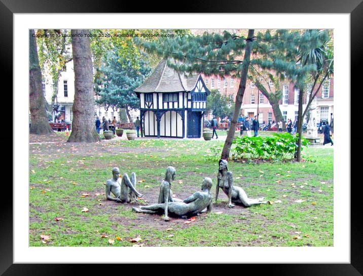 Soho Square Gardens, London Framed Mounted Print by Laurence Tobin