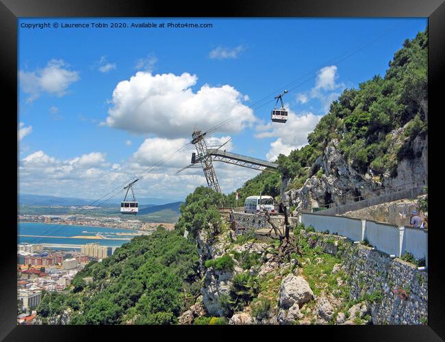 Scenic View, Gibraltar Framed Print by Laurence Tobin