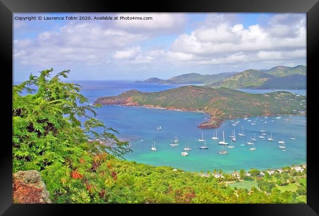 Nelson’s Dockyard. Antigua, Caribbean Framed Print by Laurence Tobin