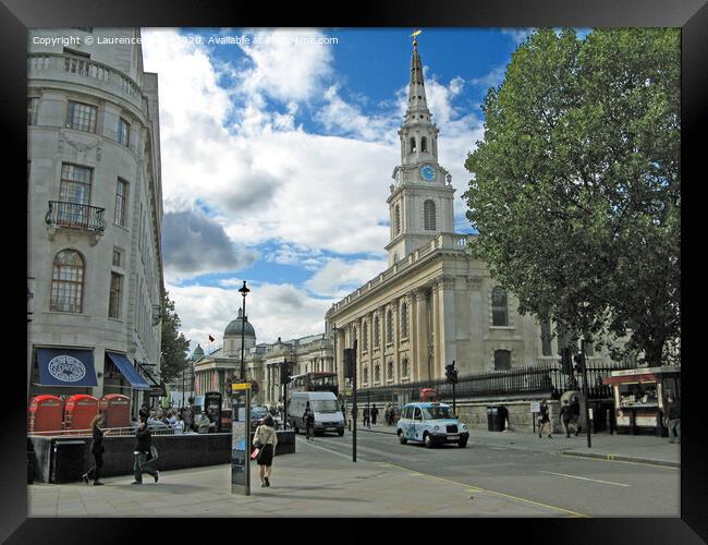 St Martin in the Fields Church, London Framed Print by Laurence Tobin
