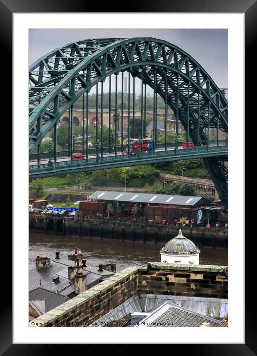 Tyne Bridge  Newcastle Framed Mounted Print by David Thompson