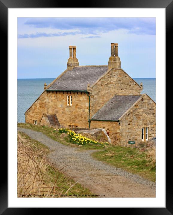 Bathing House Howick Framed Mounted Print by David Thompson