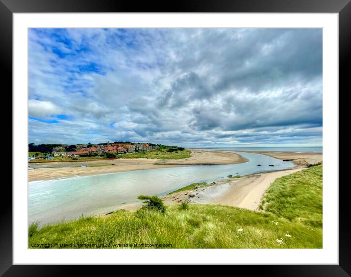 Alnmouth Northumberland  Framed Mounted Print by David Thompson