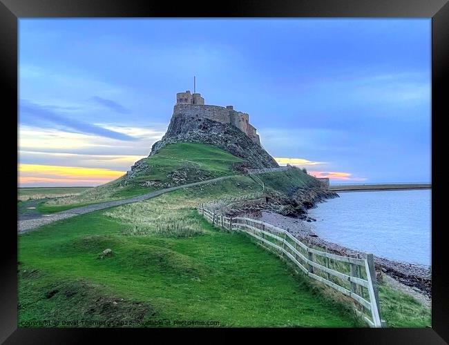 Holy Island Lindisfarne Framed Print by David Thompson