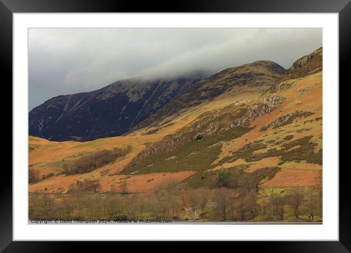 Buttermere Mist  Framed Mounted Print by David Thompson
