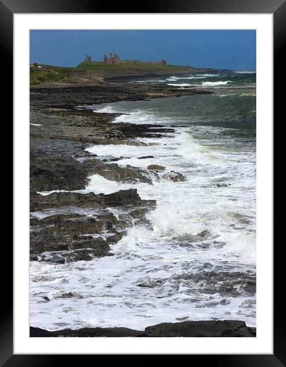 Dunstanburgh Castle Craster Northumberland Coast  Framed Mounted Print by David Thompson