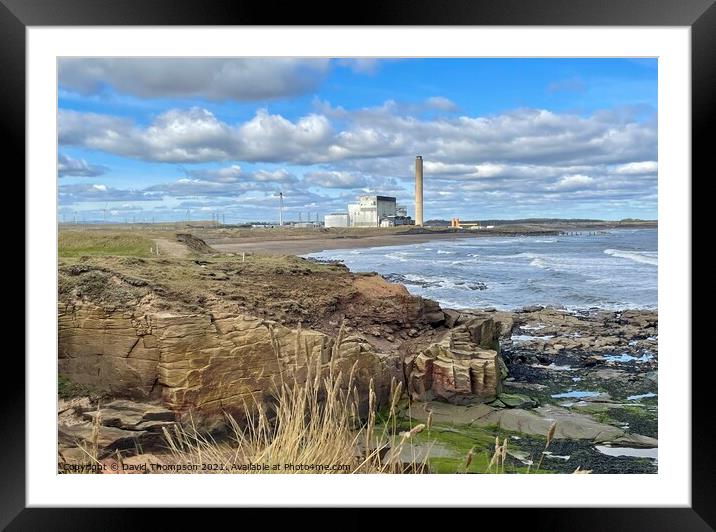 Lynemouth Power Station Northumberland Framed Mounted Print by David Thompson