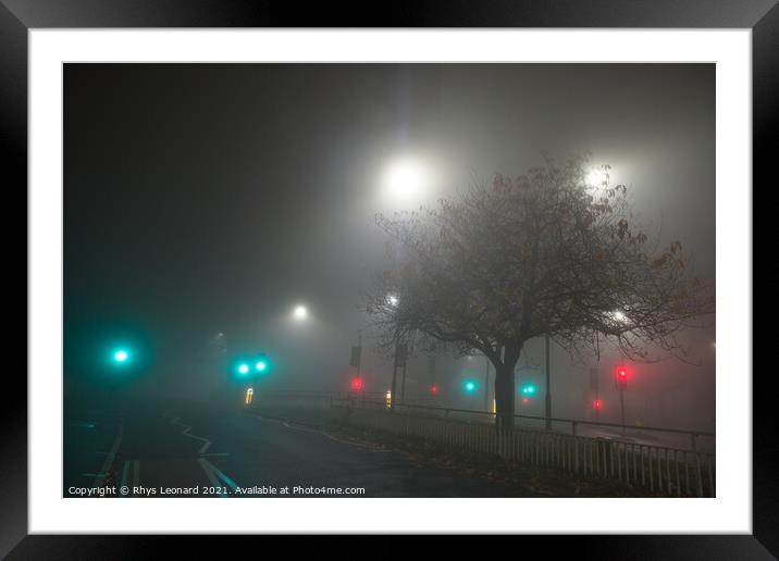 Junction of Clarkehouse road, b6069, to Glossop ro Framed Mounted Print by Rhys Leonard