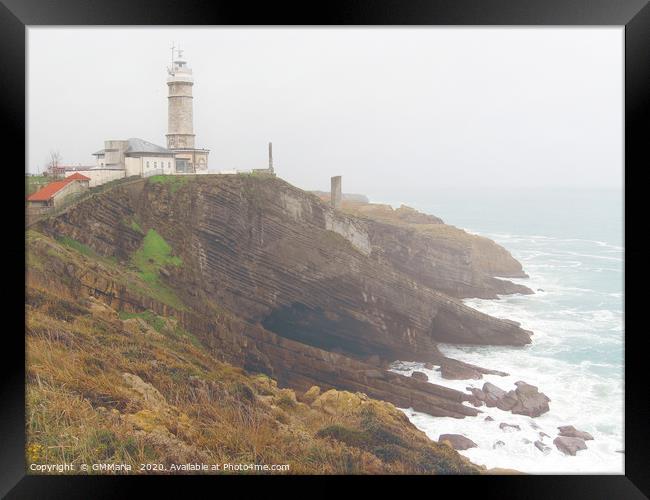 Faro de Cabo Mayor Framed Print by Maria Galushkina