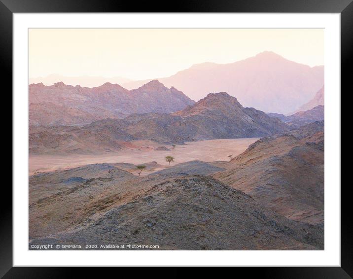 Sahara sunset Framed Mounted Print by Maria Galushkina