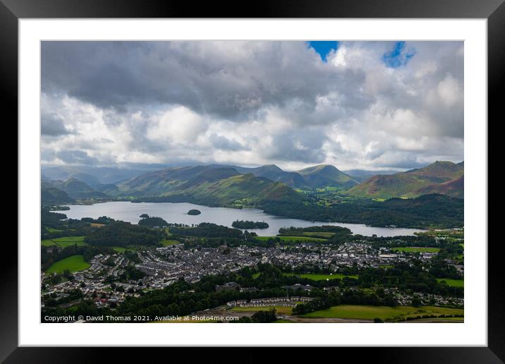 Majestic View of Derwent Water Framed Mounted Print by David Thomas