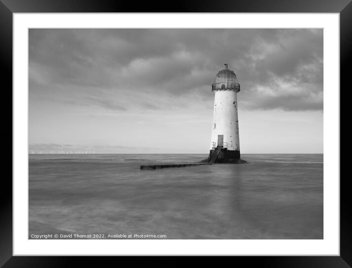 Majestic North Wales Lighthouse Framed Mounted Print by David Thomas