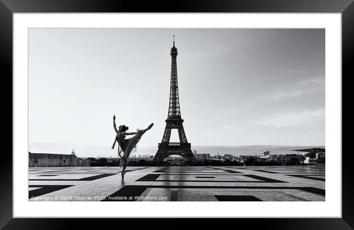 Eiffel Tower Ballet Framed Mounted Print by David Thomas