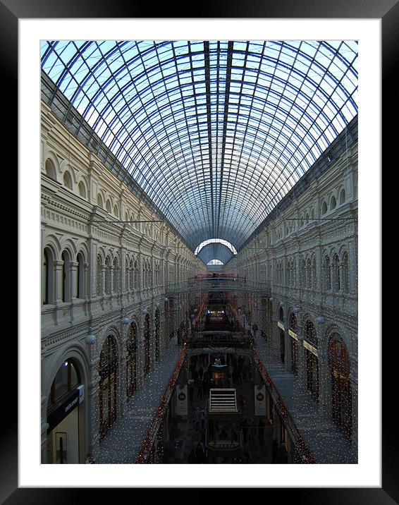 GUM, Red Square, Russia  Framed Mounted Print by Tim Duck