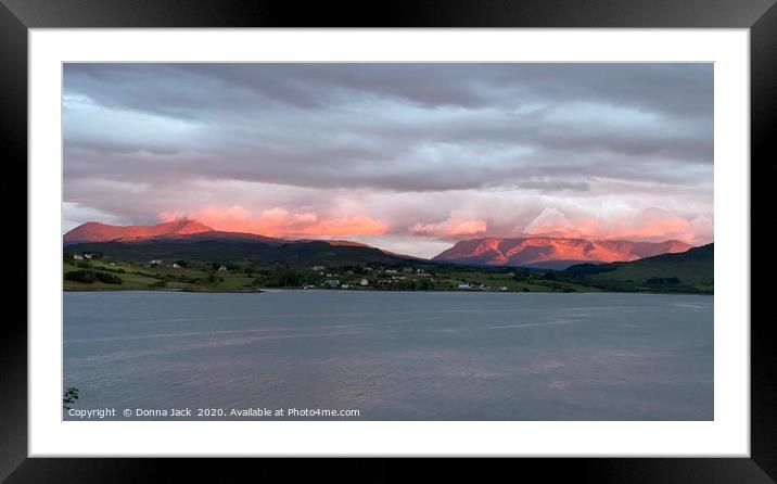 The hills on fire Framed Mounted Print by Donna Jack