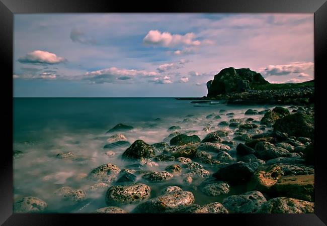 Trow Point beach Framed Print by Philip Hawkins