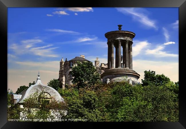 Dugald Stewart Monument Framed Print by Philip Hawkins