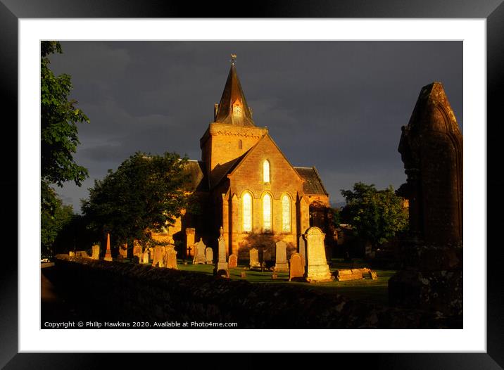 Dornoch Cathedral Framed Mounted Print by Philip Hawkins