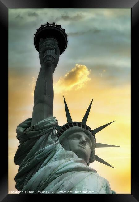 Statue of Liberty, New York Framed Print by Philip Hawkins