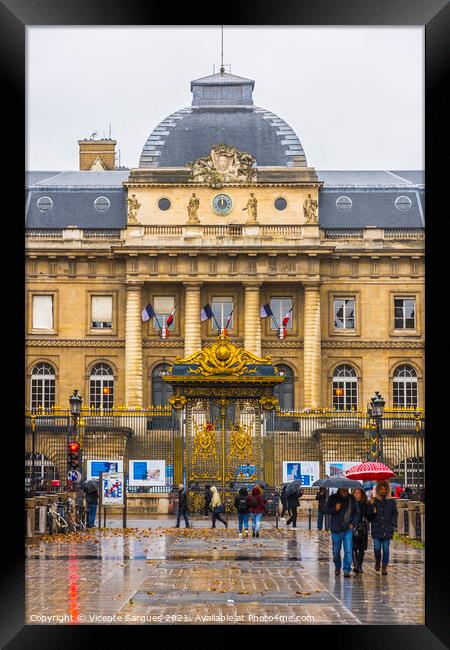 Palace of Justice of Paris Framed Print by Vicente Sargues
