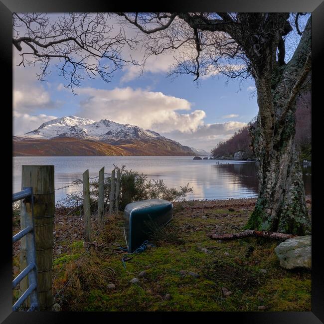Escape to  Loch Maree in the  Highlands  Framed Print by mary spiteri
