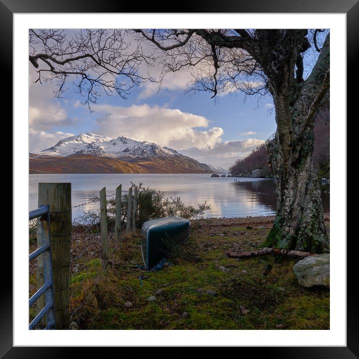 Escape to  Loch Maree in the  Highlands  Framed Mounted Print by mary spiteri