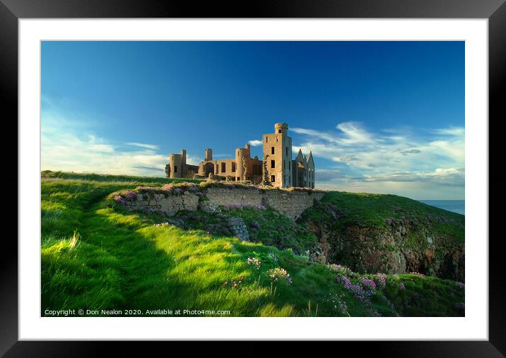 Majestic Ruins of Slains Castle Framed Mounted Print by Don Nealon