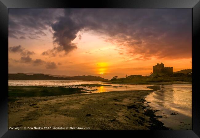 Majestic Ruins of Castle Tioram Framed Print by Don Nealon